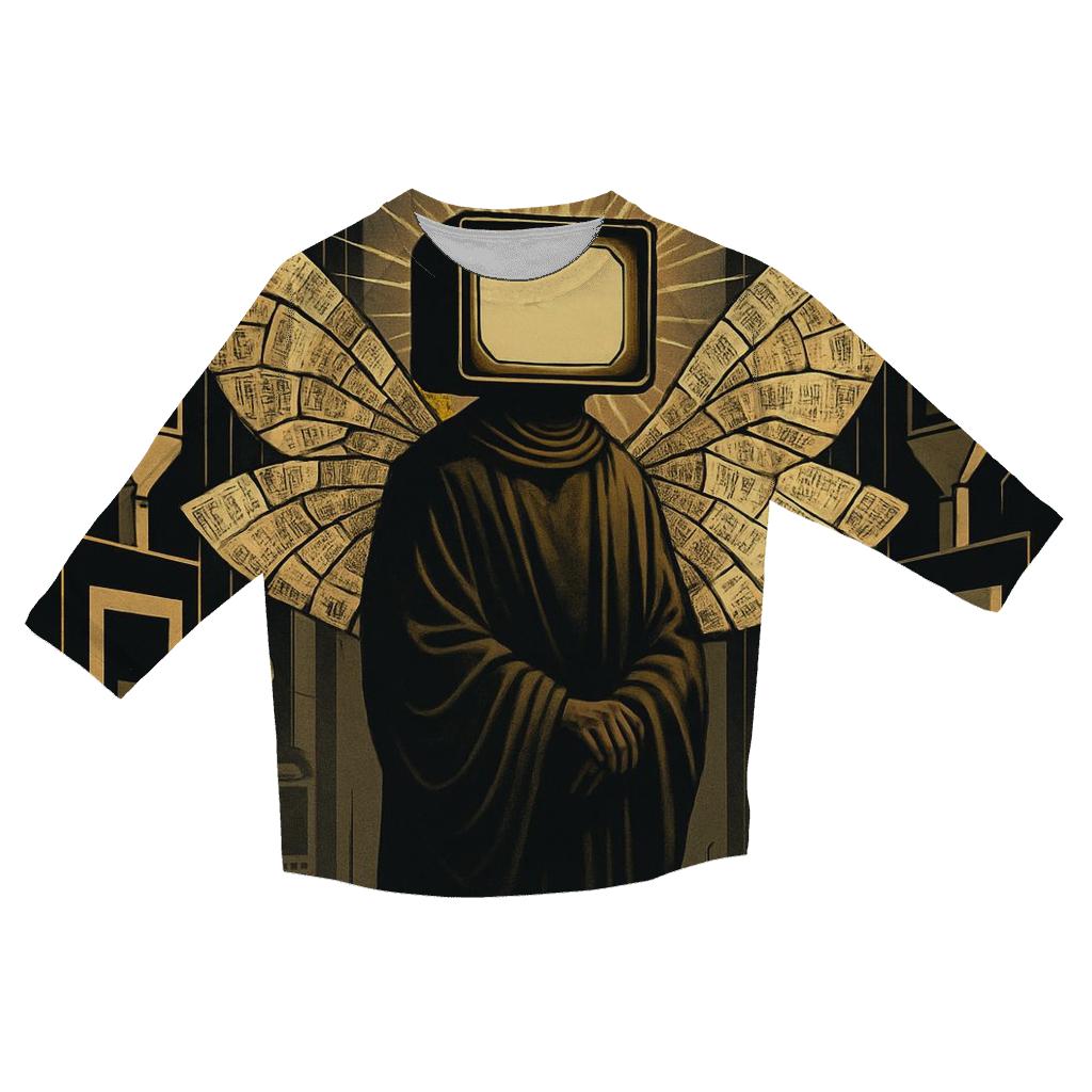 Cathedral Of Floating Receipts designer 3/4 sleeve blouses