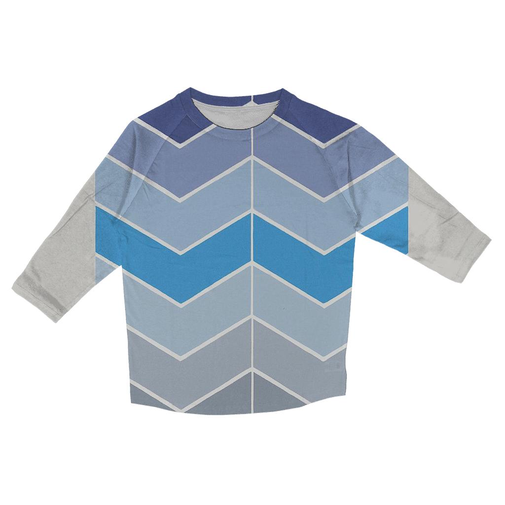 Accordion Chevron Comet Tail Fold custom 3/4 sleeve shirts