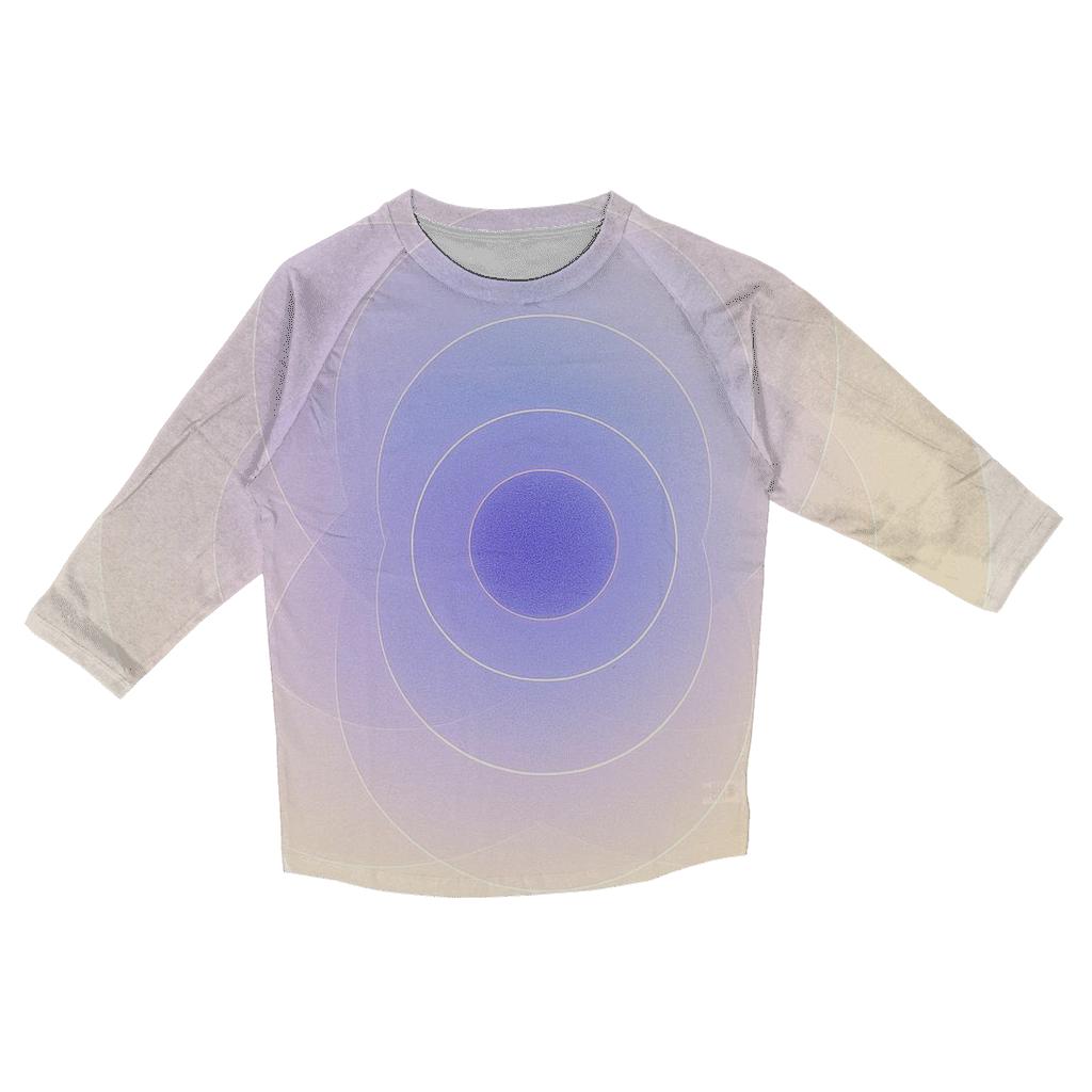 Halo Of Harmonic Circles casual three quarter sleeve shirts