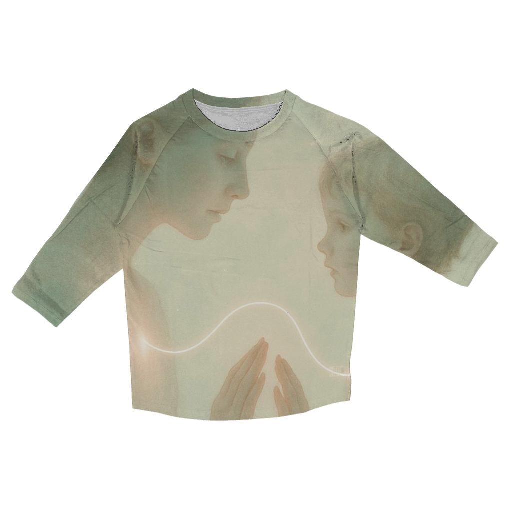 The Thread Between Heartbeats A Bond That Does Not Fray printed three quarter sleeve shirts