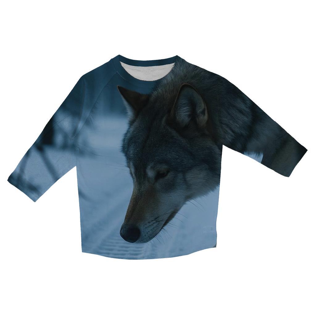 Snowmobile Track Investigation In Boreal Dawn cotton quarter sleeve shirts