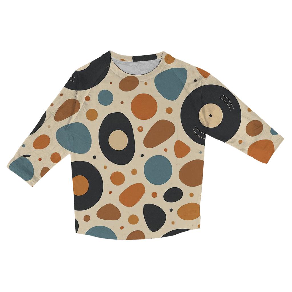 Terrazzo Record Shop Pebbles stylish quarter sleeve tops
