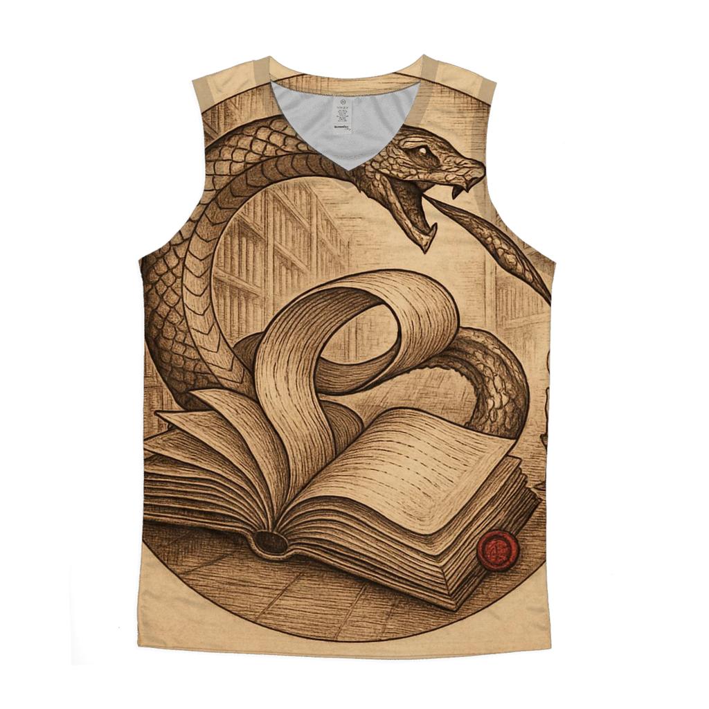 Library Of Rewound Pages Ouroboros trendy fitted tank tops