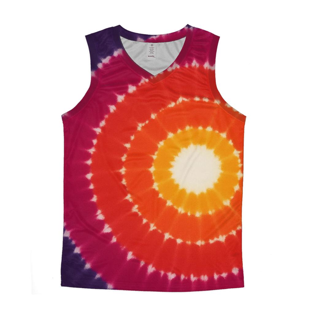 Bullseye Supernova Off Center Burst casual summer tank tops