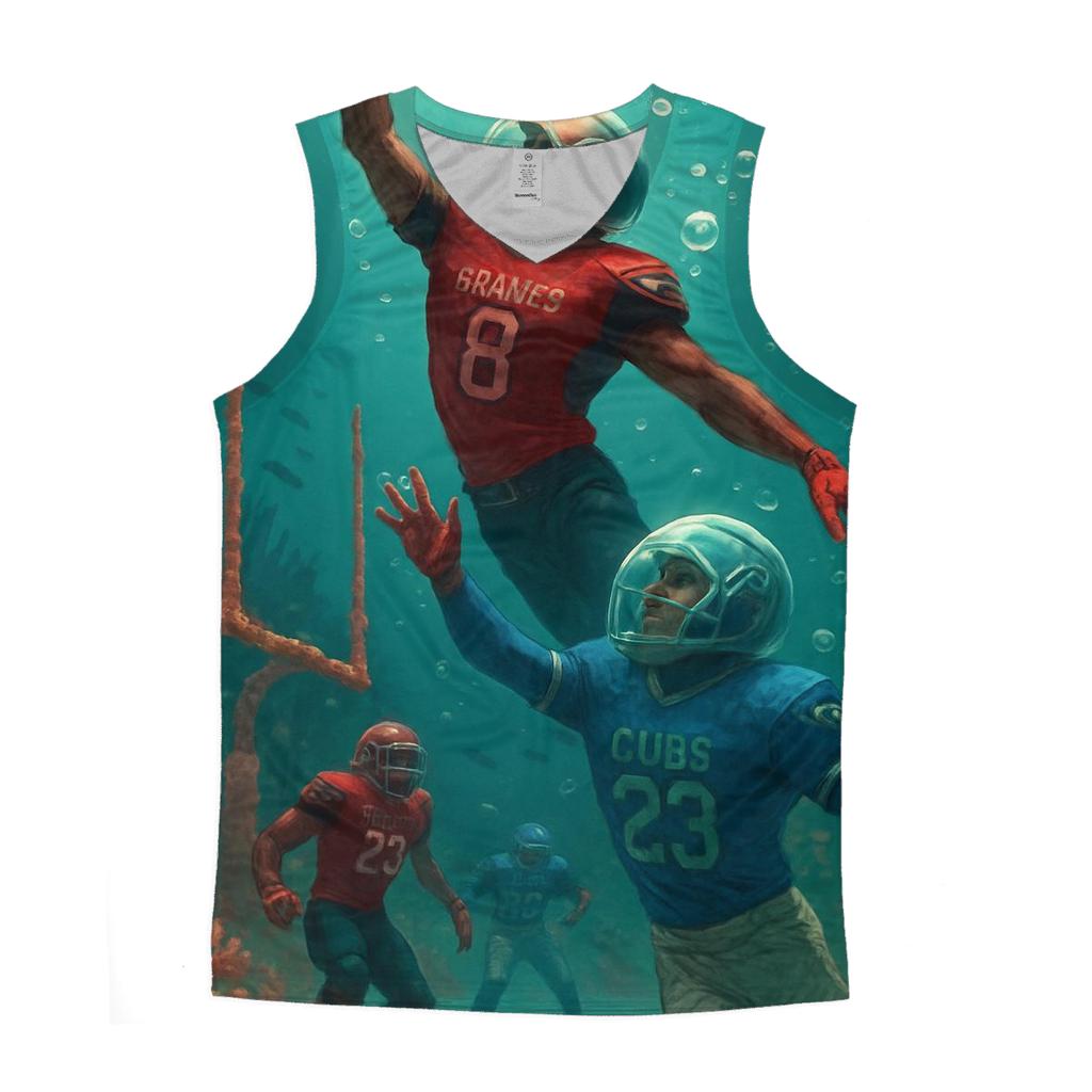 Underwater Coral Gridiron Braves Versus Cubs cotton sleeveless tops