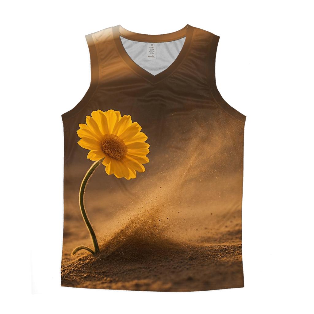 Desert Marigold At The Edge Of A Windblown Dune casual summer tank tops