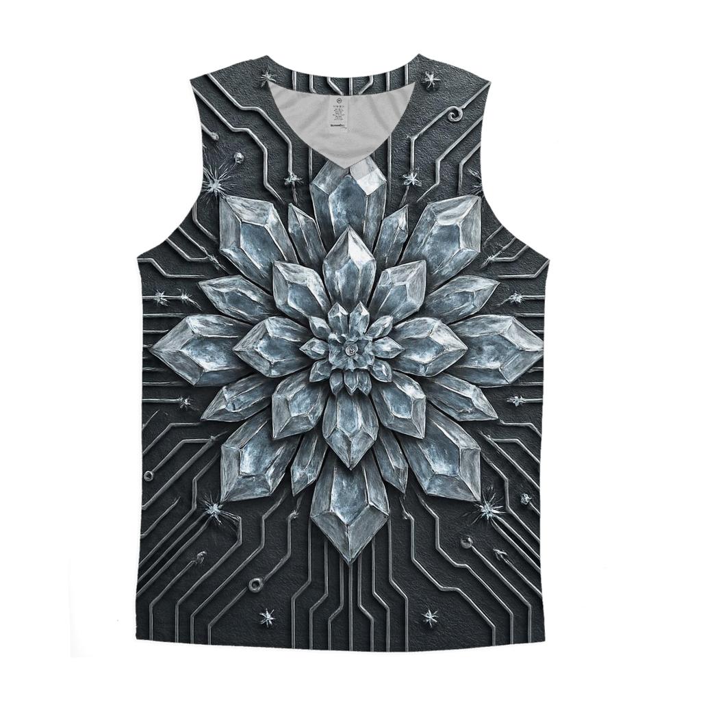 Crystal Circuit Bloom designer workout tanks