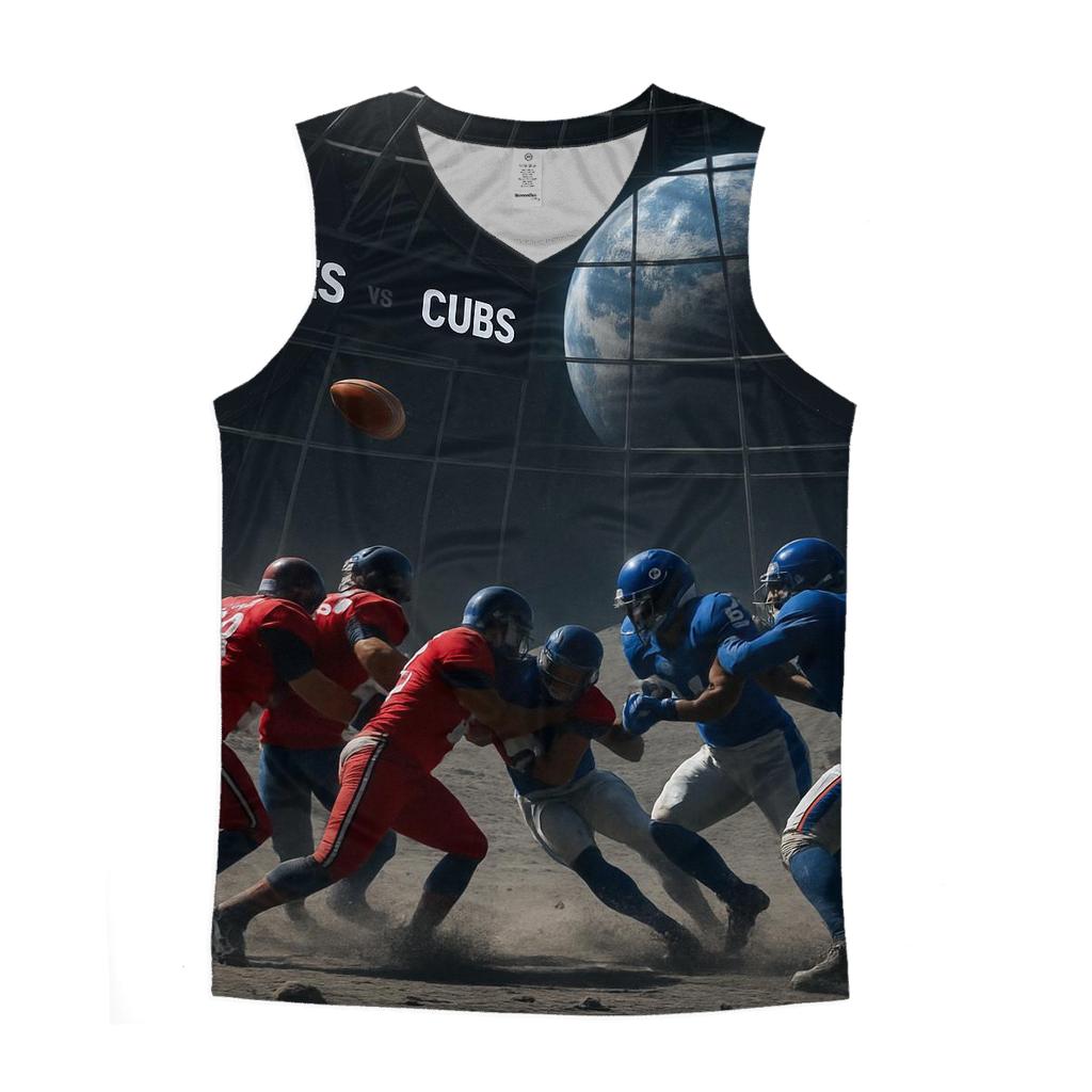 Starlit Lunar Dome Match Braves Versus Cubs personalized athletic tanks