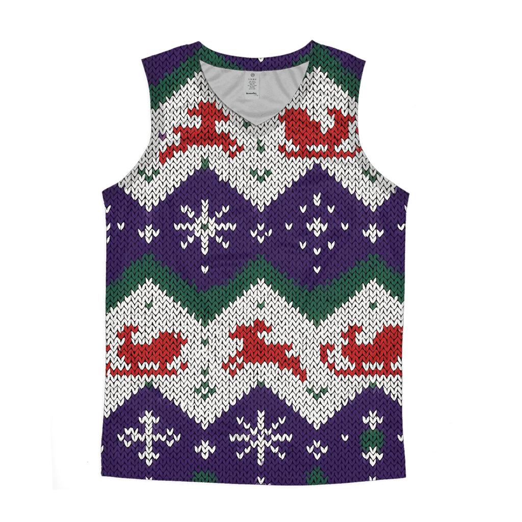 Sleigh Quantum Zigzag Bands Design trendy fitted tank tops