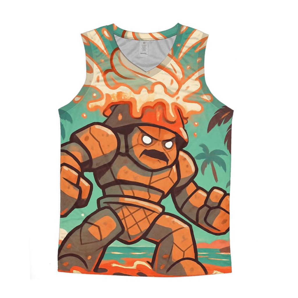 Volcano Gelato Sentinel graphic print tank tops