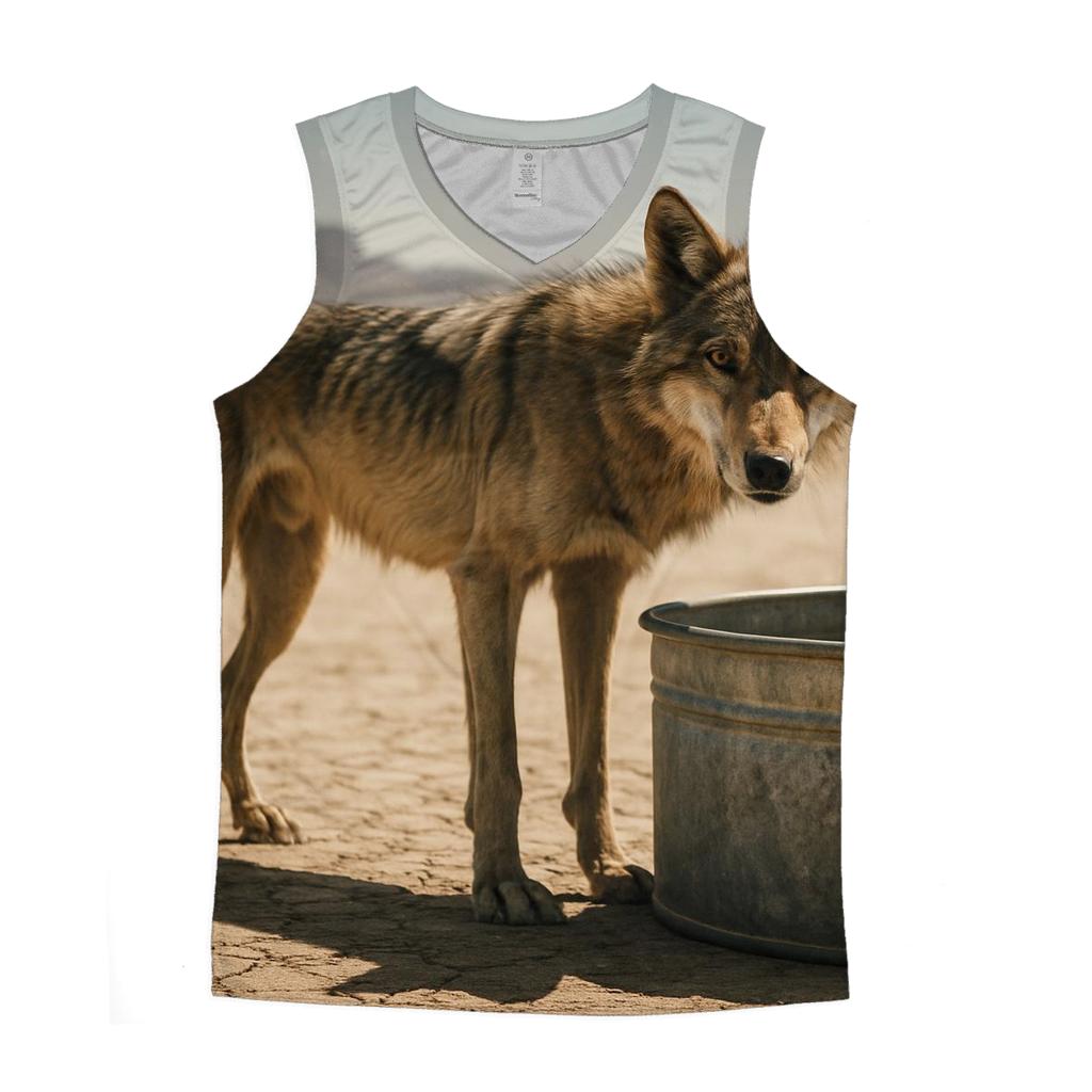 Heat Haze Standoff At Desert Water Trough casual summer tank tops