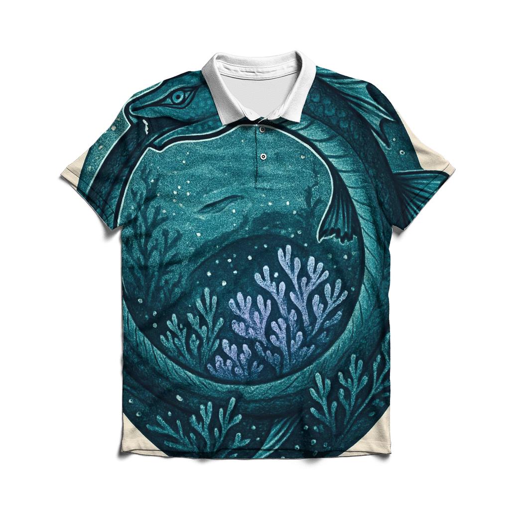 Aurora Reef Ouroboros stylish collar polo tees