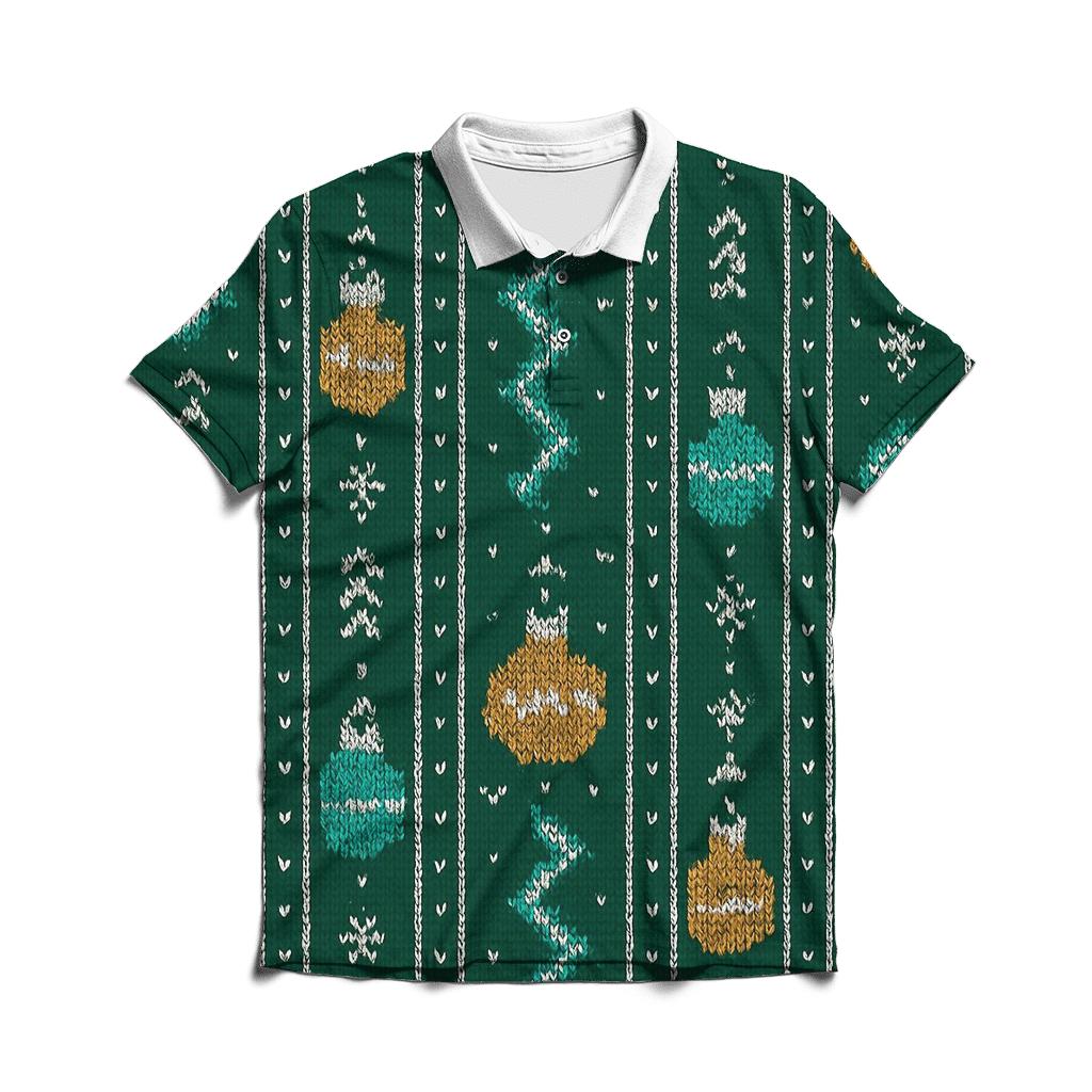 Ornament Aurora Ladder Design casual sports polo shirts