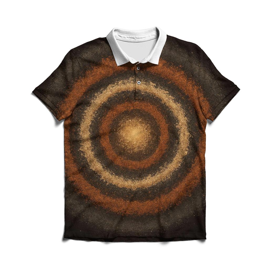 Ejecta Halo Ringlets Medallion branded logo polo shirts