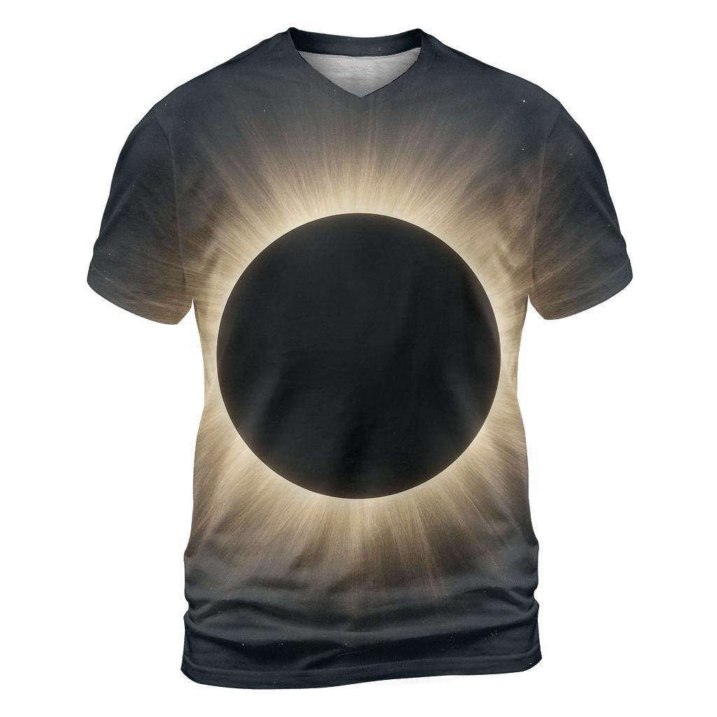 Eclipse Corona Petal Plumes designer pattern shirts