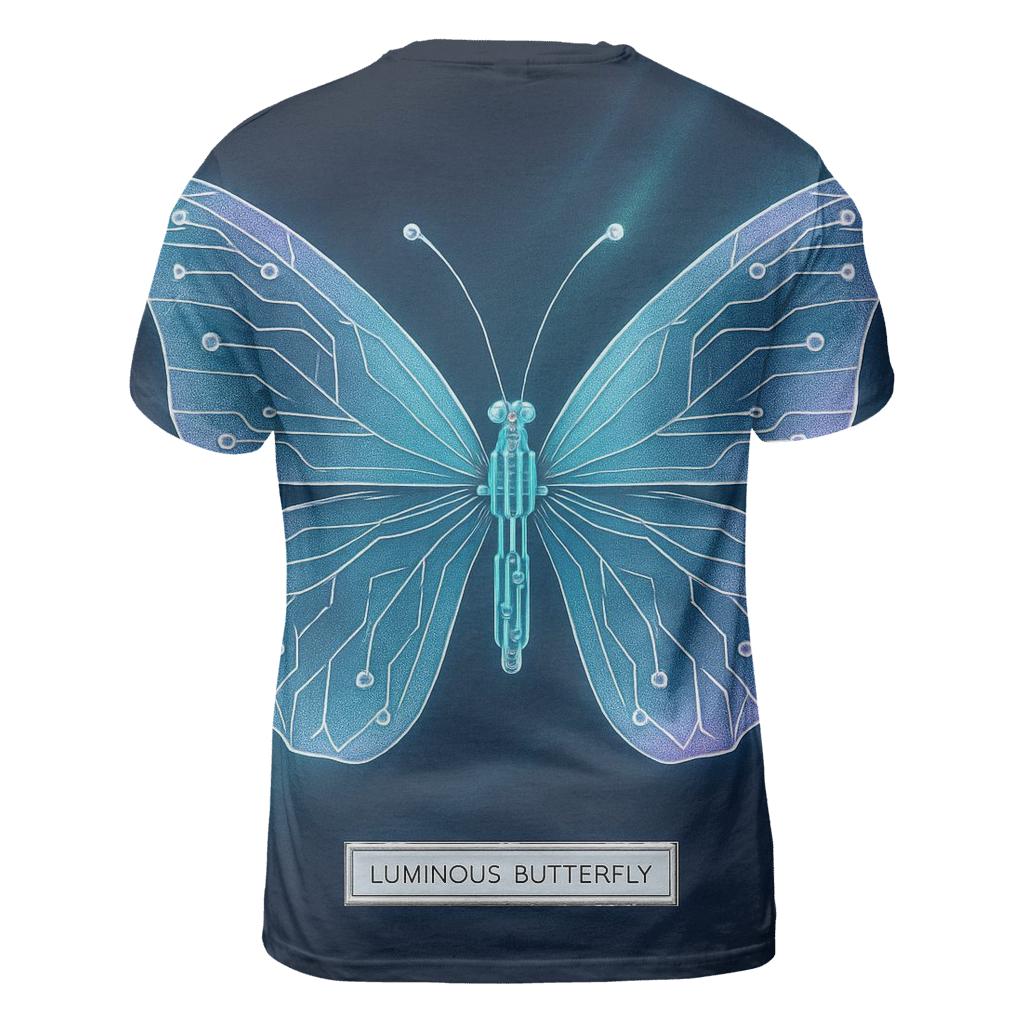 Aurora Circuit Butterfly Poster statement graphic shirts