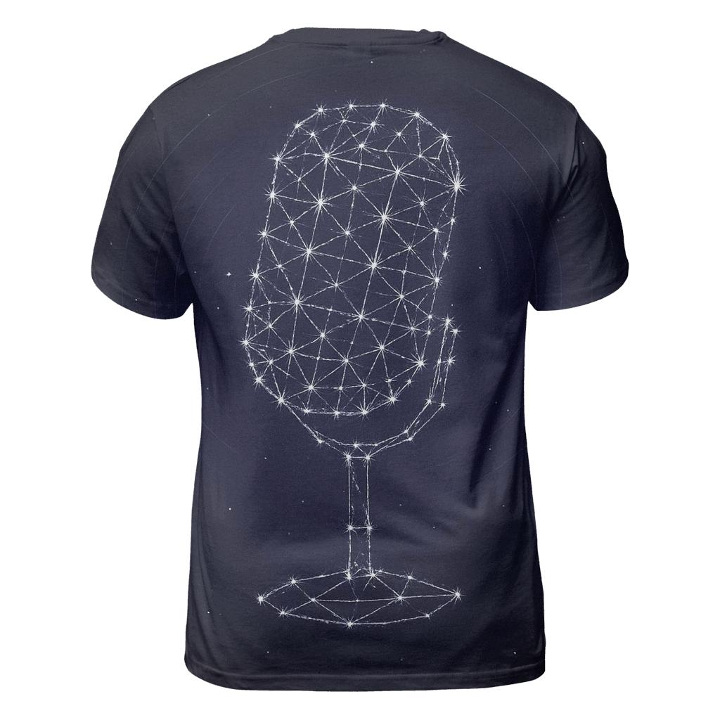 Microphone Constellation Bloom creative print fashion shirts
