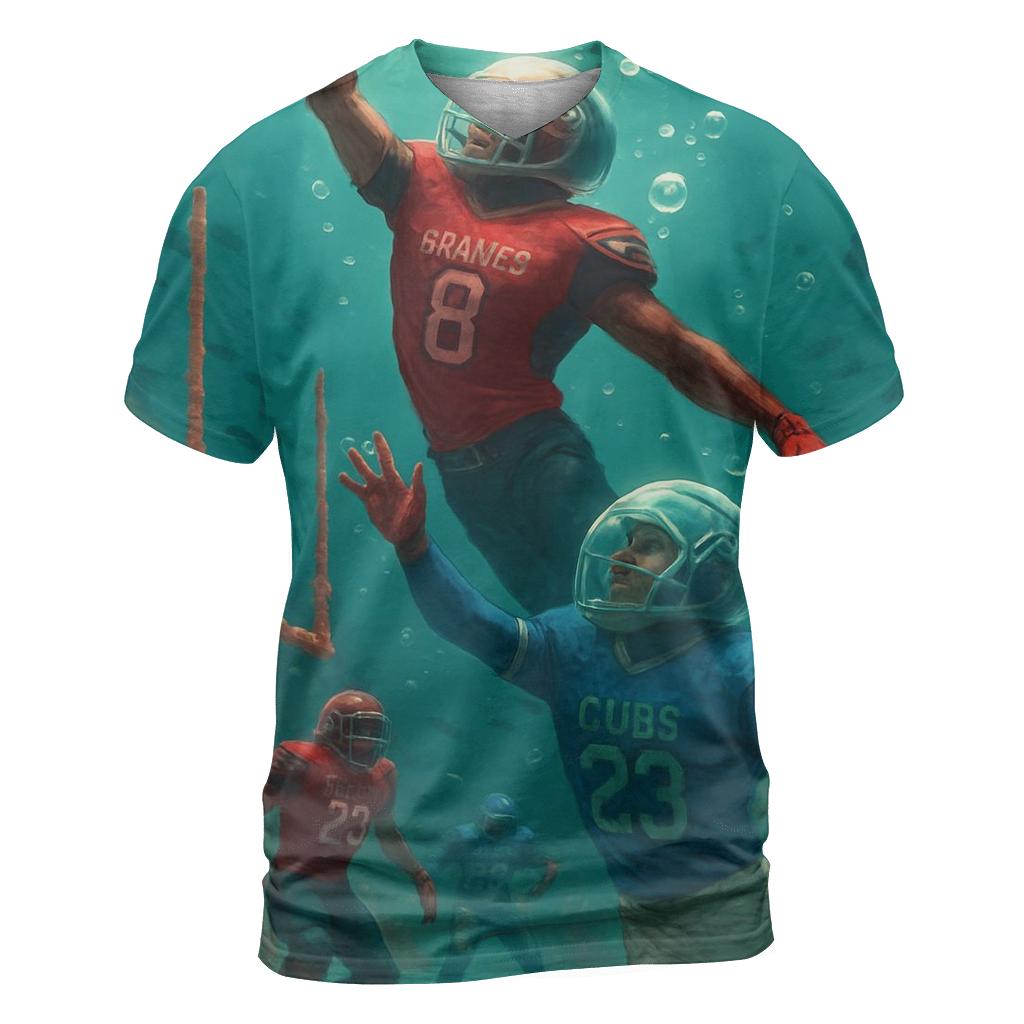 Underwater Coral Gridiron Braves Versus Cubs statement graphic shirts
