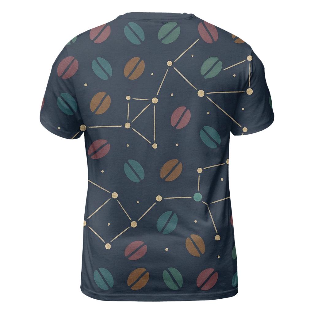 Bean Constellation Grid creative print fashion shirts