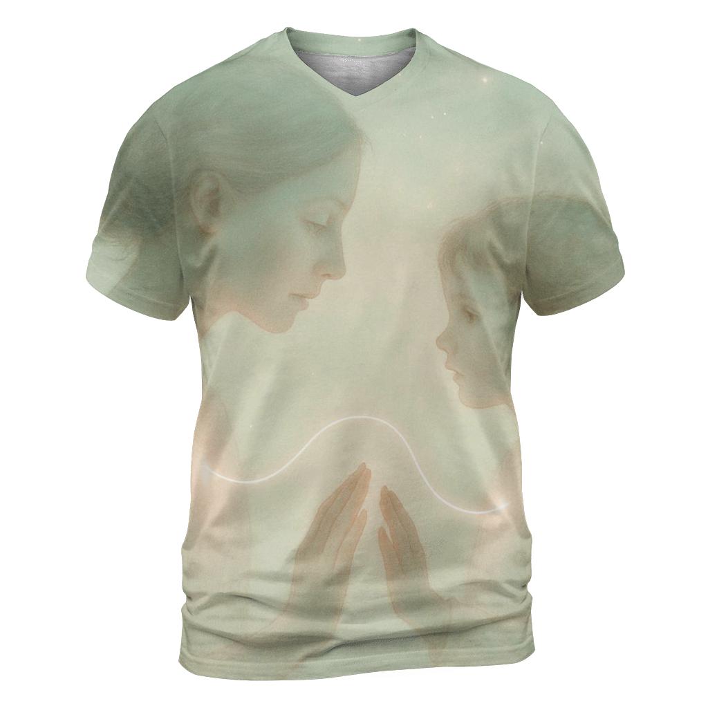 The Thread Between Heartbeats A Bond That Does Not Fray creative print fashion shirts
