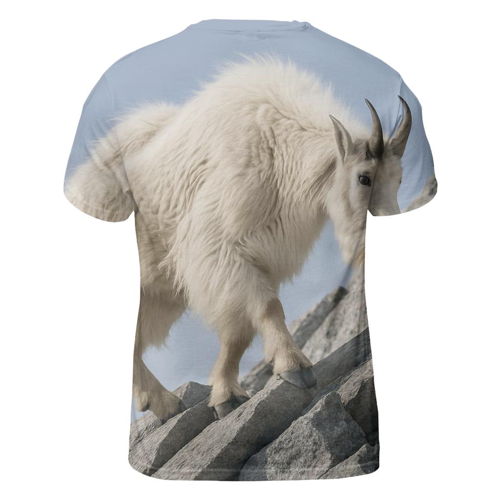 Alpine Scree Traverse Mountain Goat custom all-over print shirts