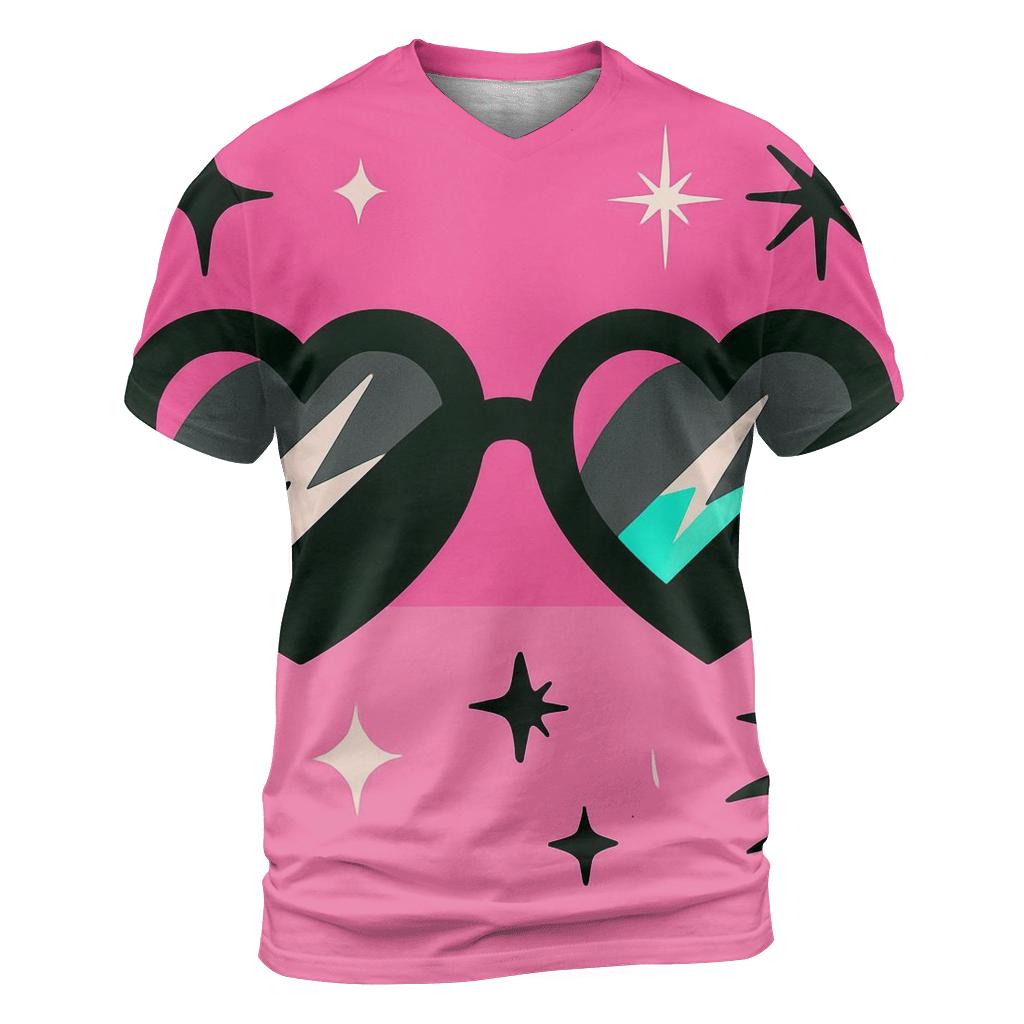 Chrome Heart Sunglasses Pop artistic all-over print tops