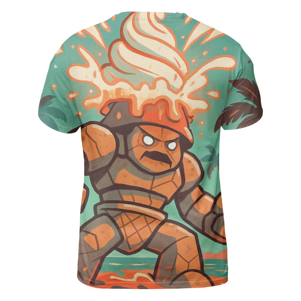 Volcano Gelato Sentinel artistic all-over print tops