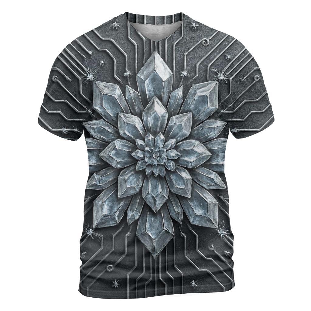 Crystal Circuit Bloom personalized full print shirts