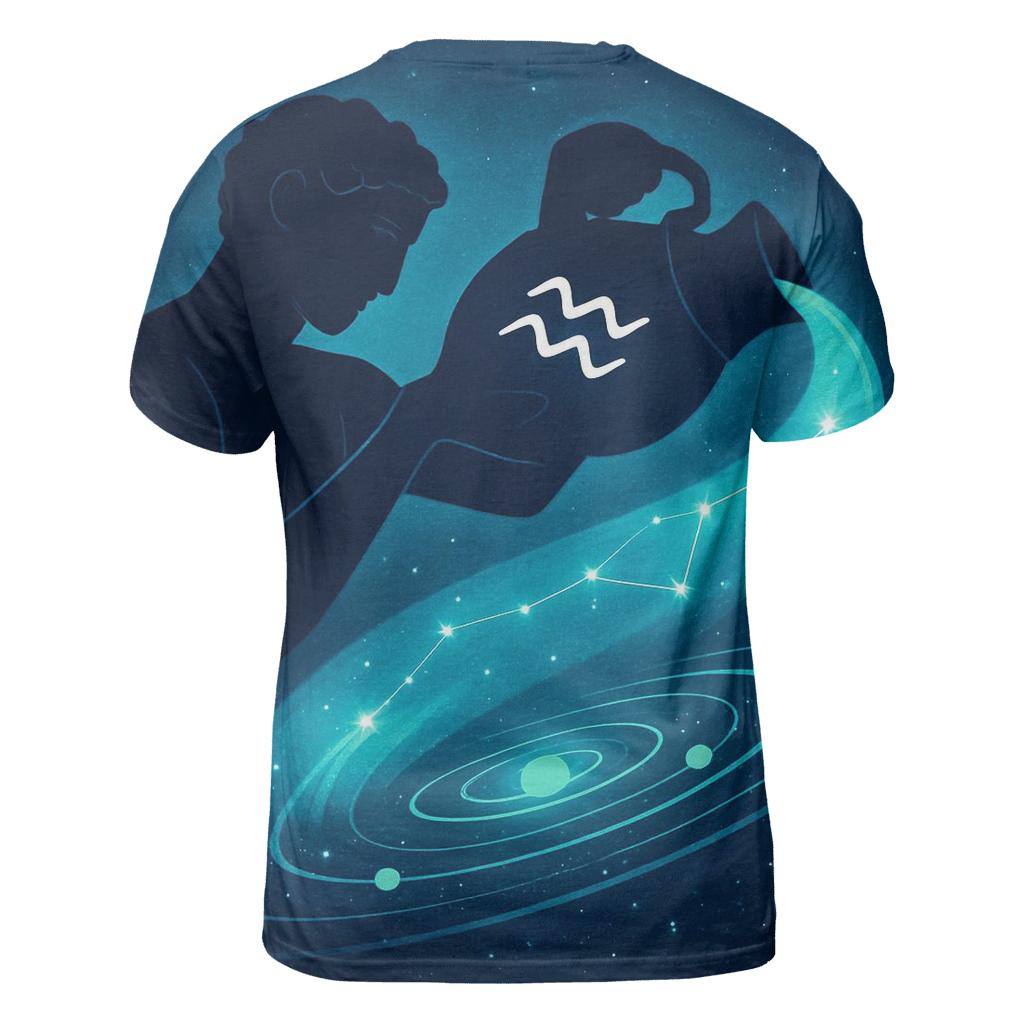 Aquarius Water Bearer Orbit Pour custom all-over print shirts