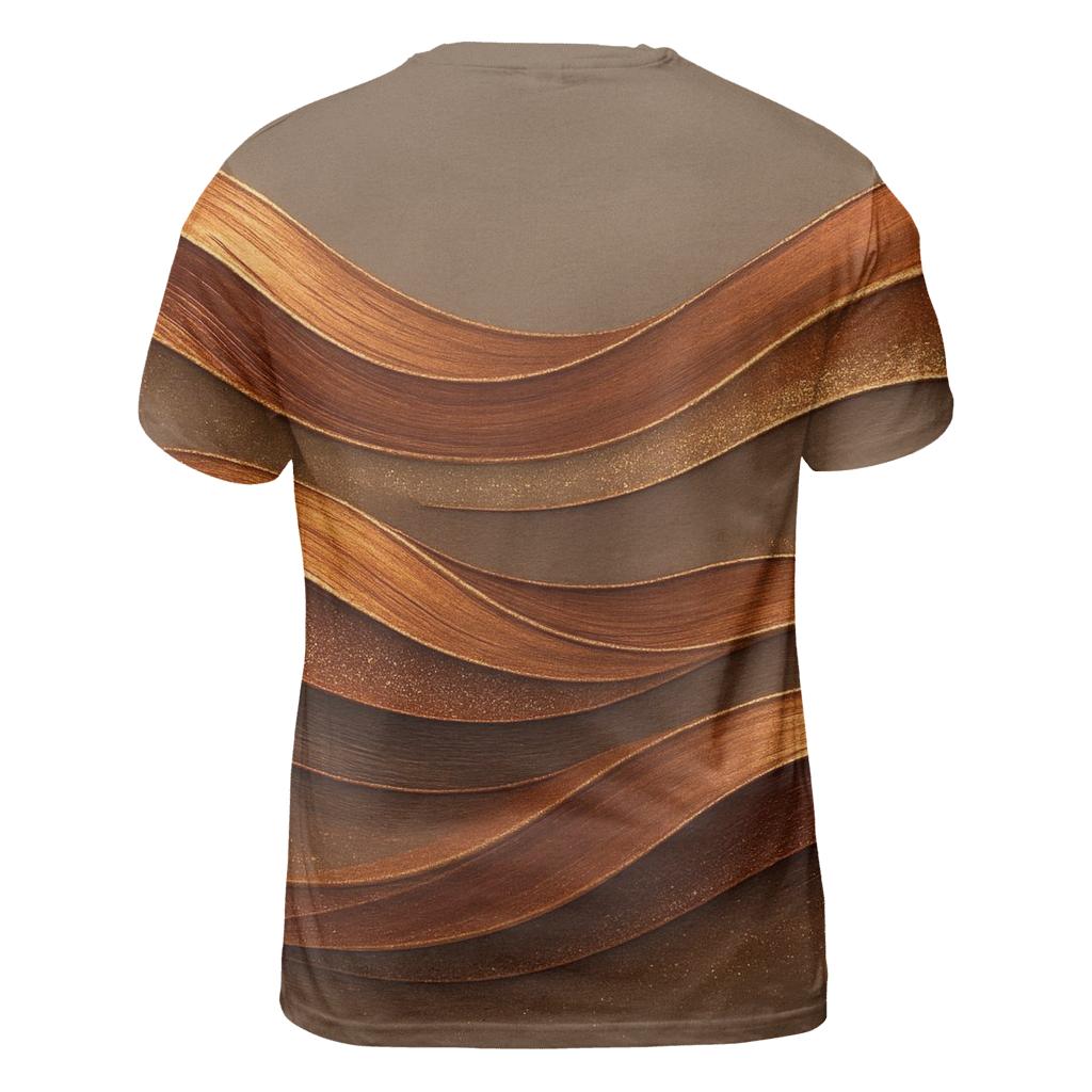 Copper Mirage Dunes artistic all-over print tops
