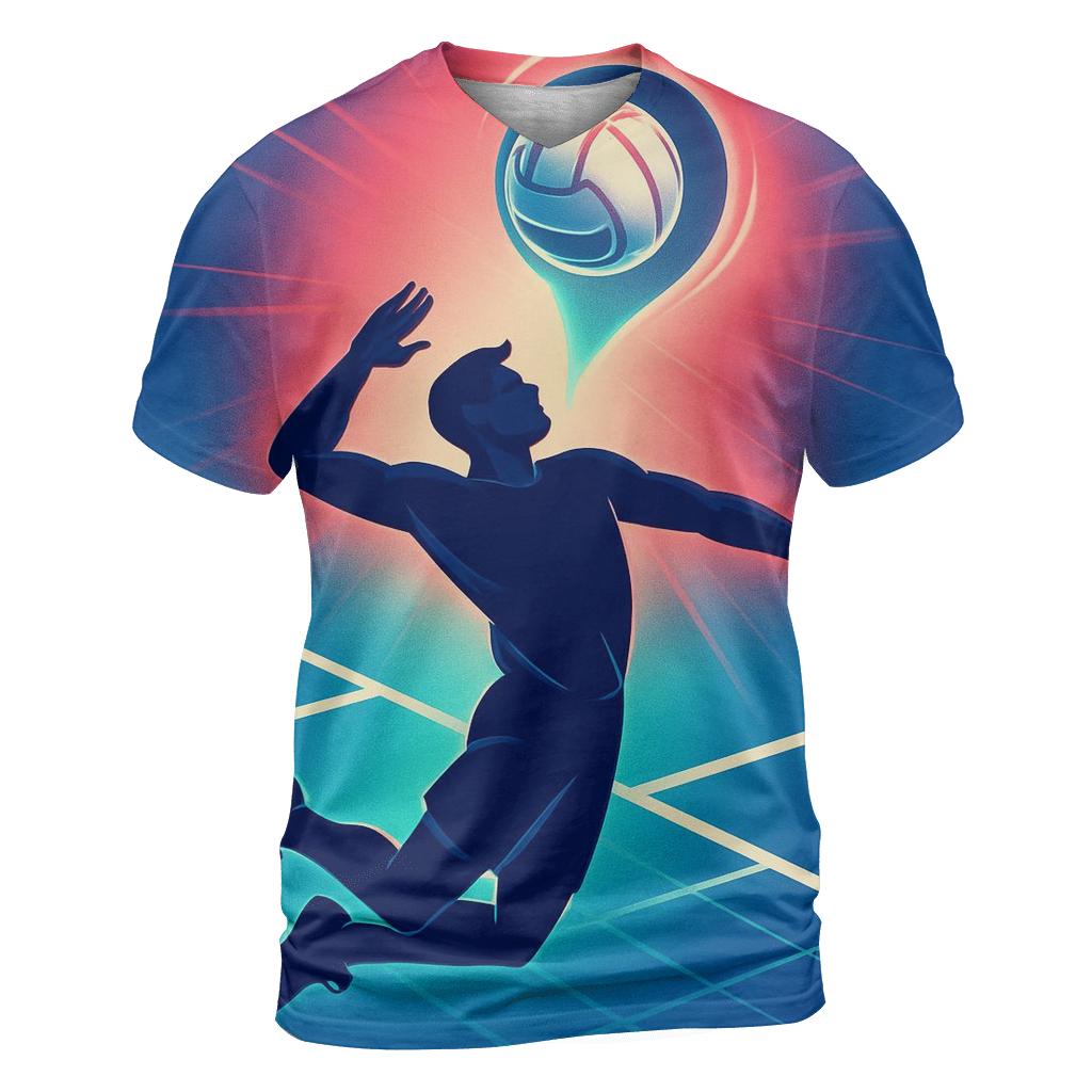 Gravity Well Volleyball Spike designer pattern shirts