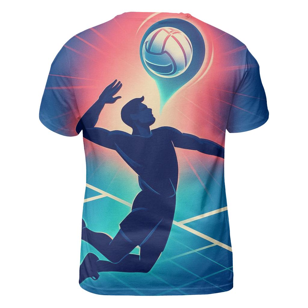 Gravity Well Volleyball Spike designer pattern shirts