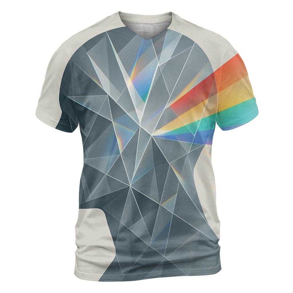 Glass Prism Portrait Silhouette personalized full print shirts