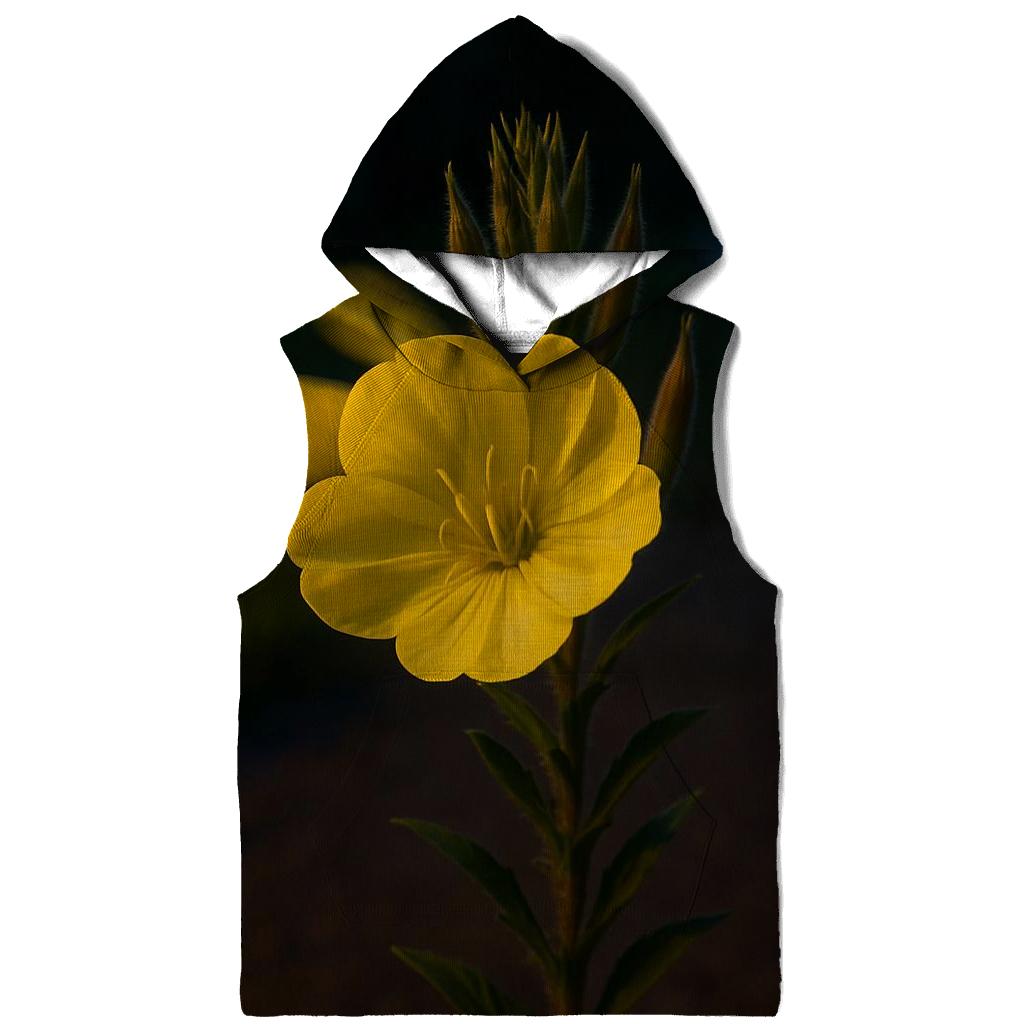 Evening Primrose Opening Under Roadside Streetlight pullover hoodies