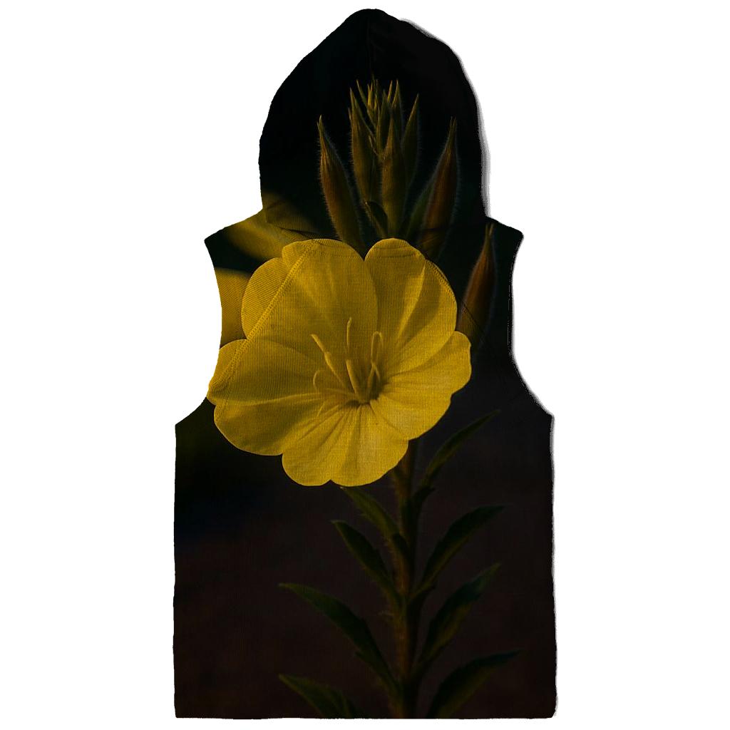 Evening Primrose Opening Under Roadside Streetlight pullover hoodies