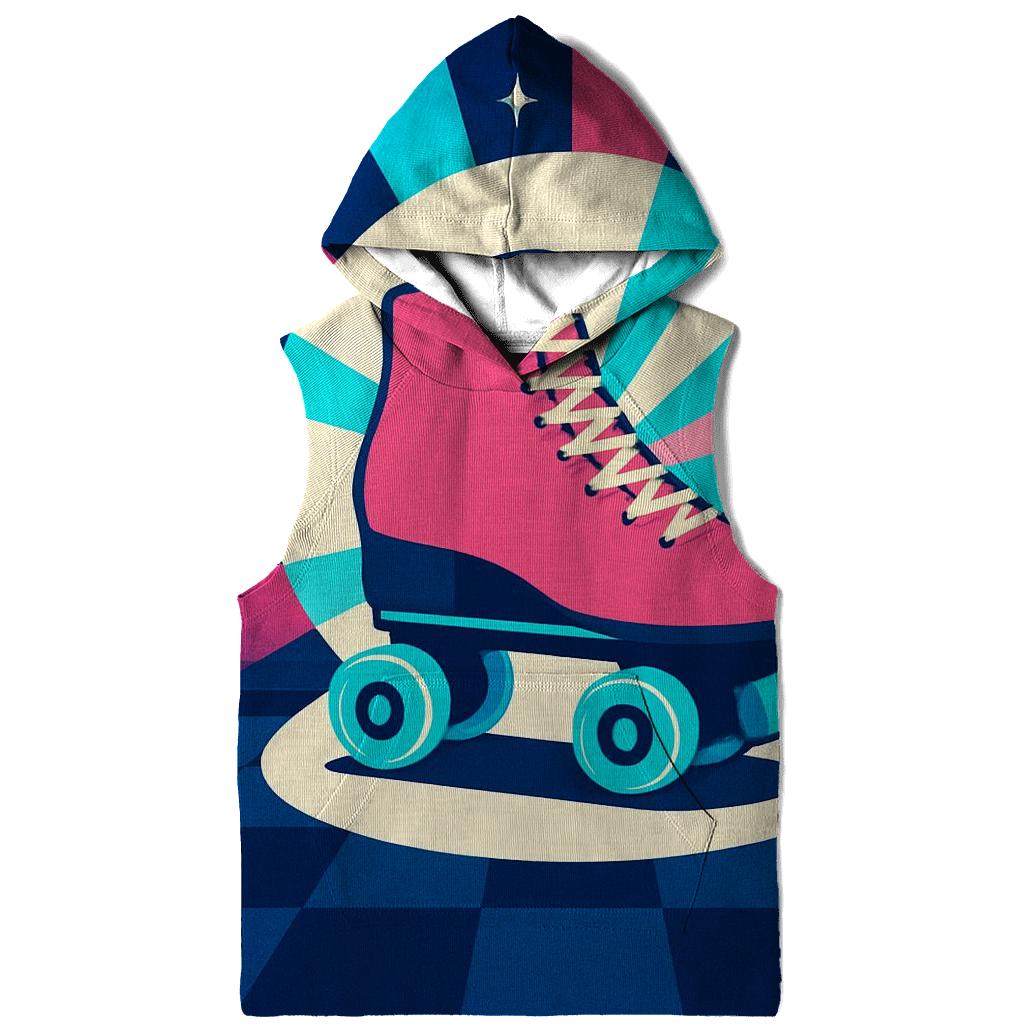 Roller Rink Spotlight Rays premium hoodies