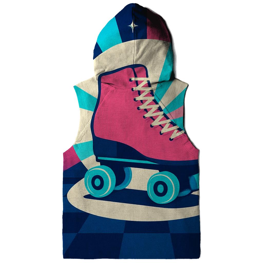 Roller Rink Spotlight Rays premium hoodies
