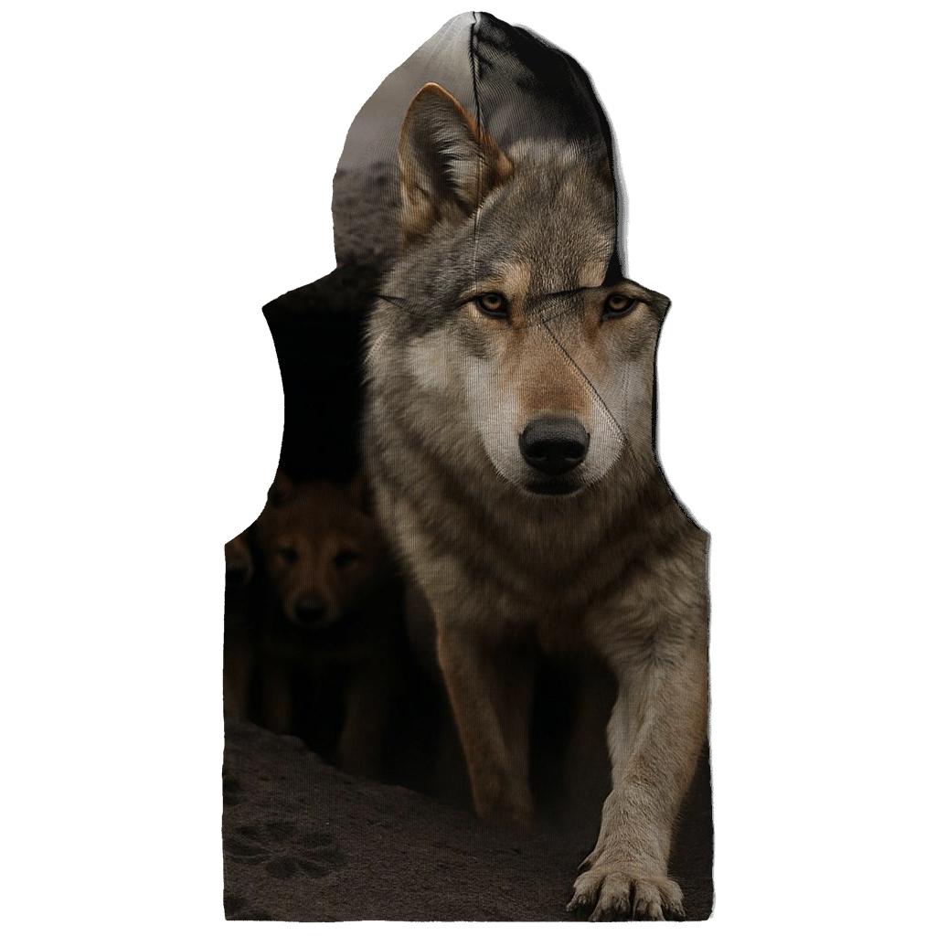 Den Site Survey On Volcanic Ash Plain zip-up hoodies