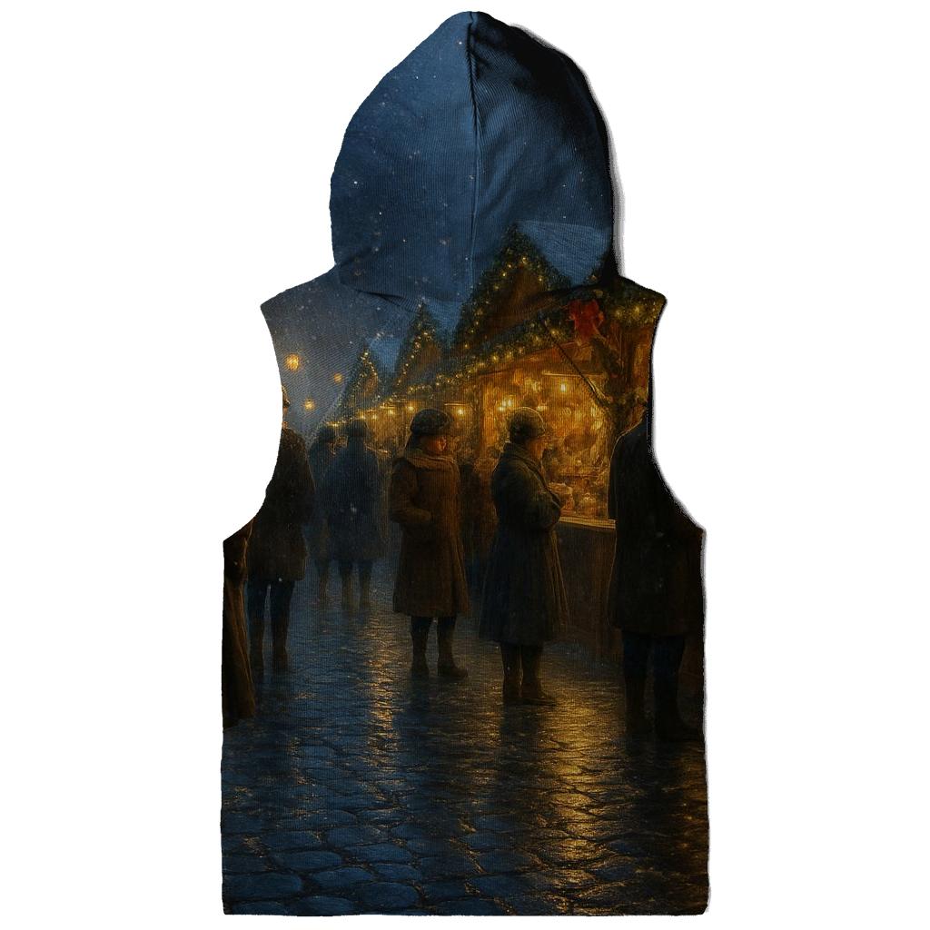 Midnight Market Under Lanterns And Falling Flurries pullover hoodies