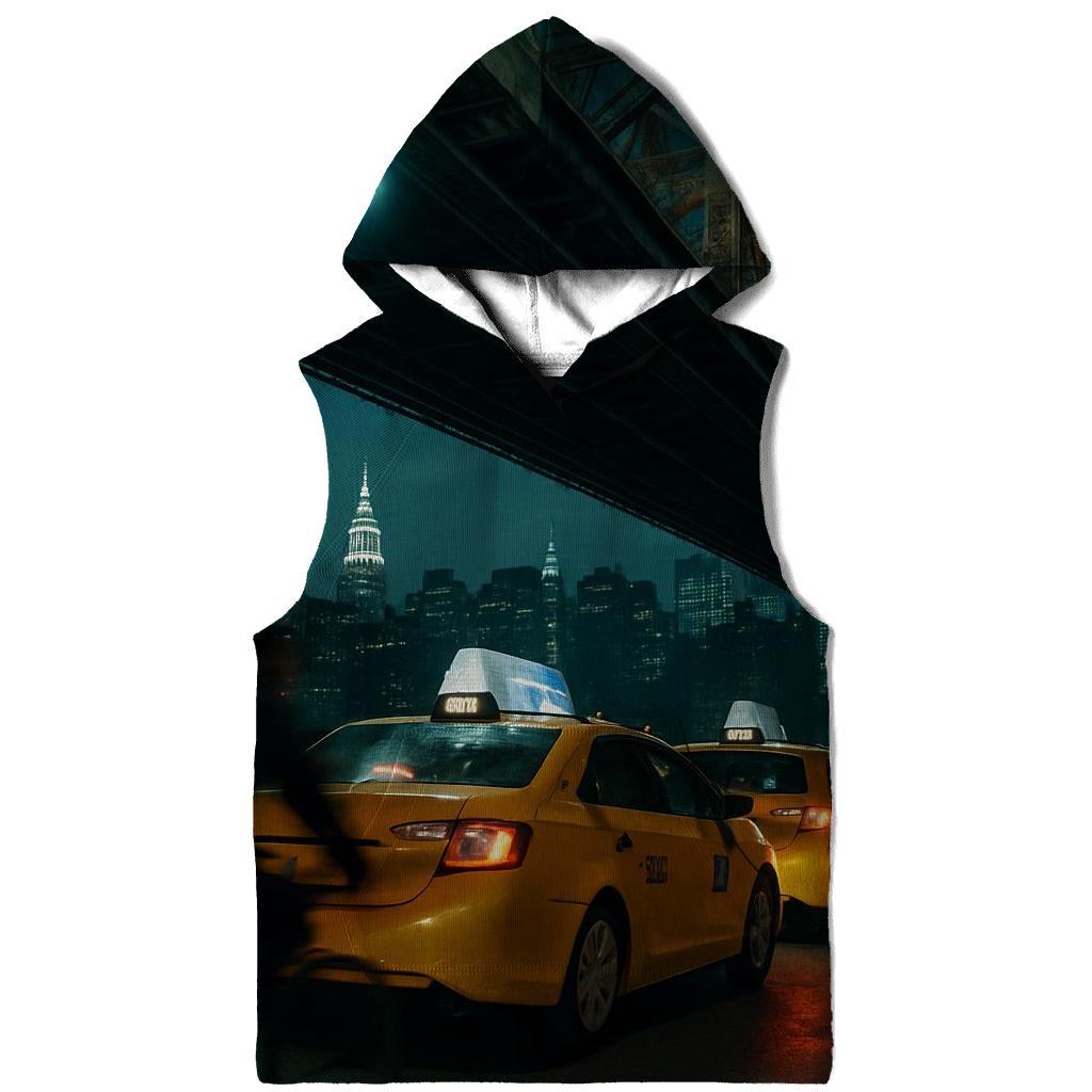 Night Shift Taxi Queue Under The Queensboro Bridge premium hoodies
