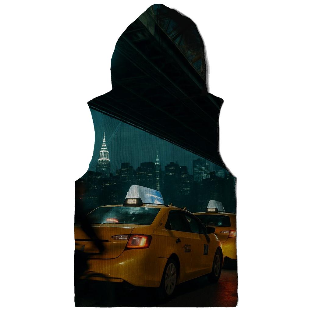 Night Shift Taxi Queue Under The Queensboro Bridge premium hoodies