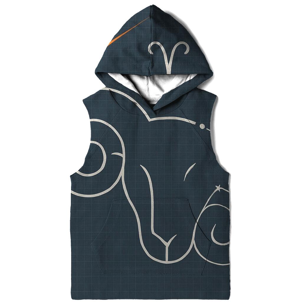 Aries Ram Horns Meteor Blueprint designer hoodies