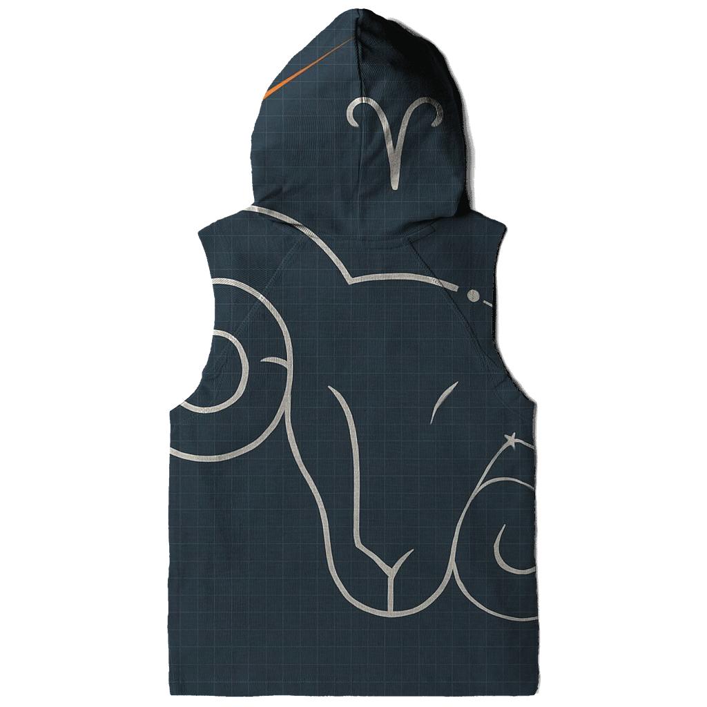 Aries Ram Horns Meteor Blueprint designer hoodies