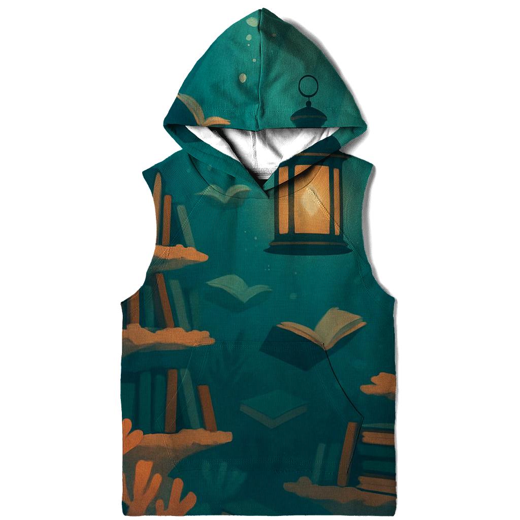 Underwater Lantern Library Scene pullover hoodies