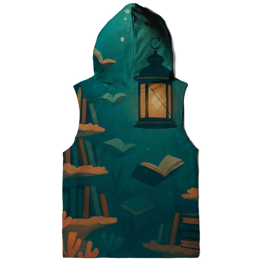 Underwater Lantern Library Scene pullover hoodies