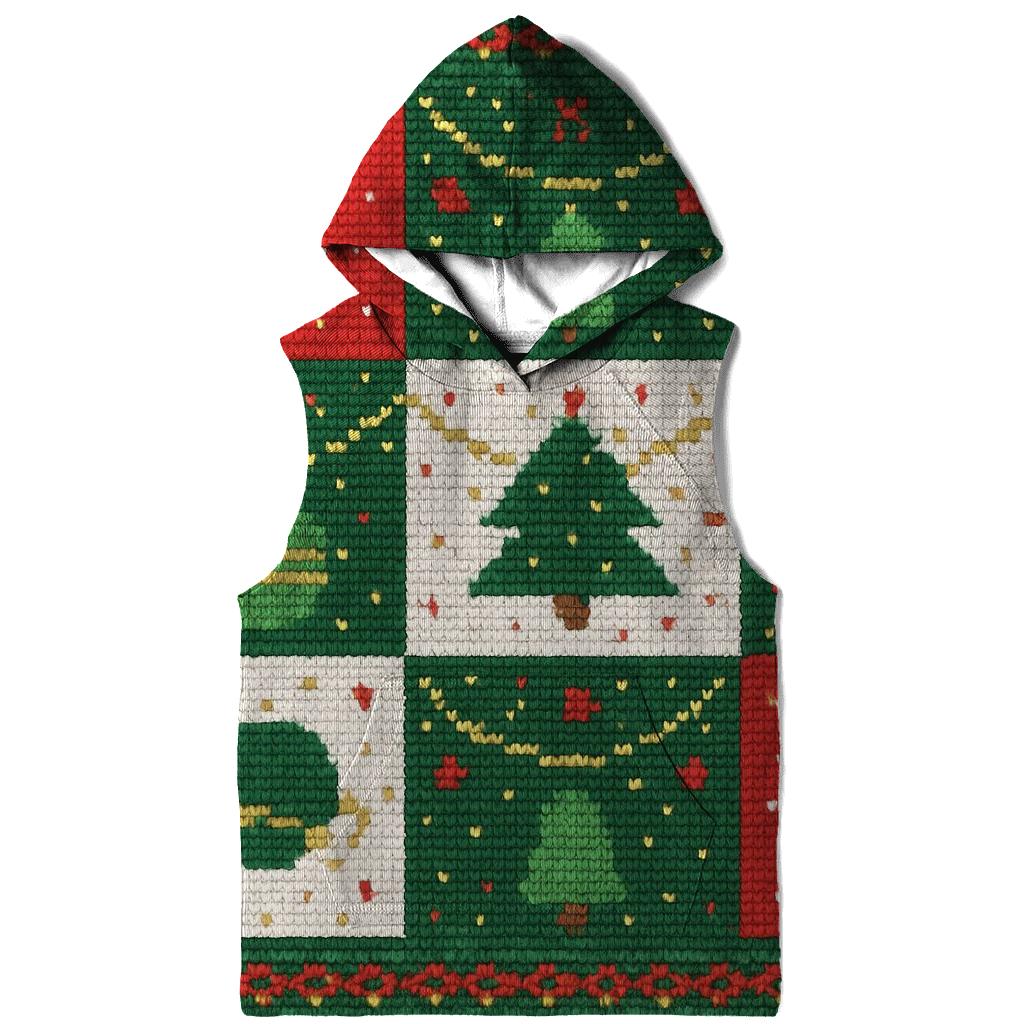 Stocking Galaxy Garland Grid Design lightweight hoodies