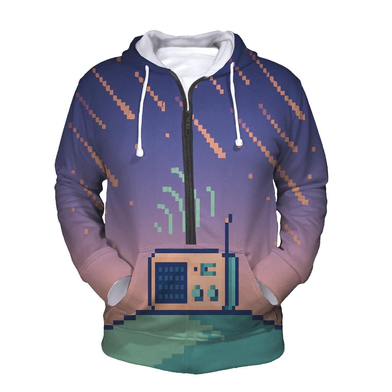 Pixel Radio Meteor Shower hoodies fashion