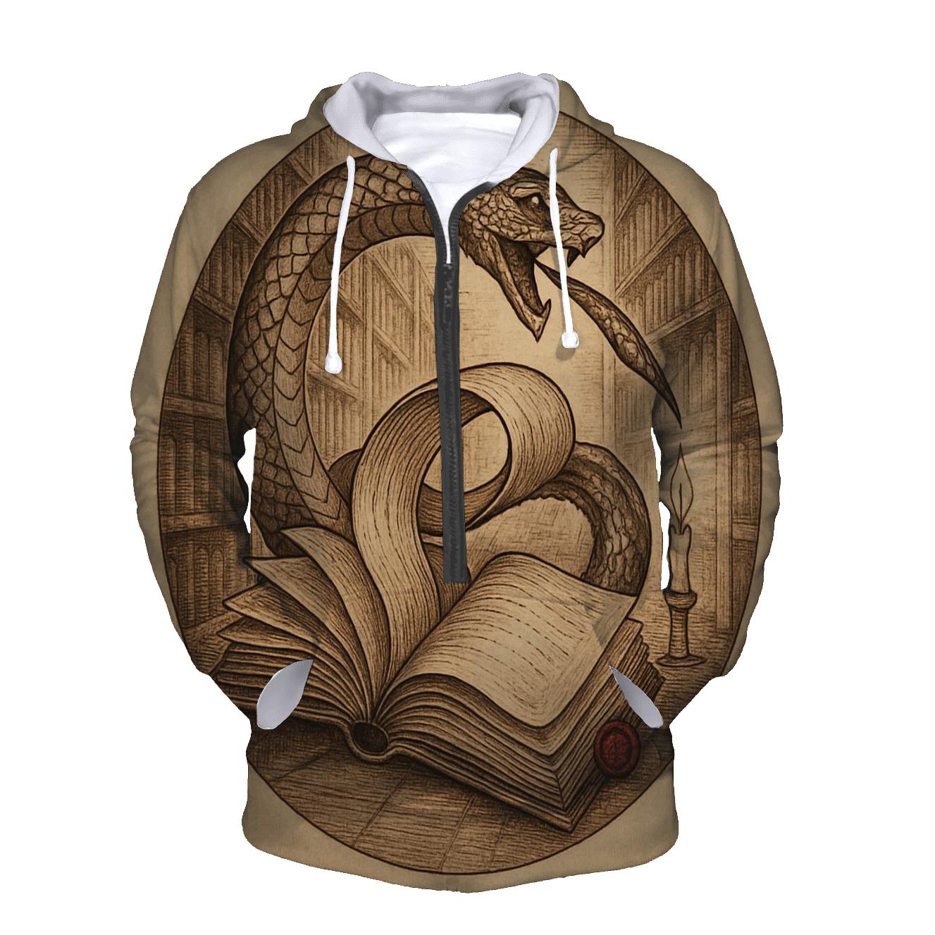 Library Of Rewound Pages Ouroboros lightweight hoodies