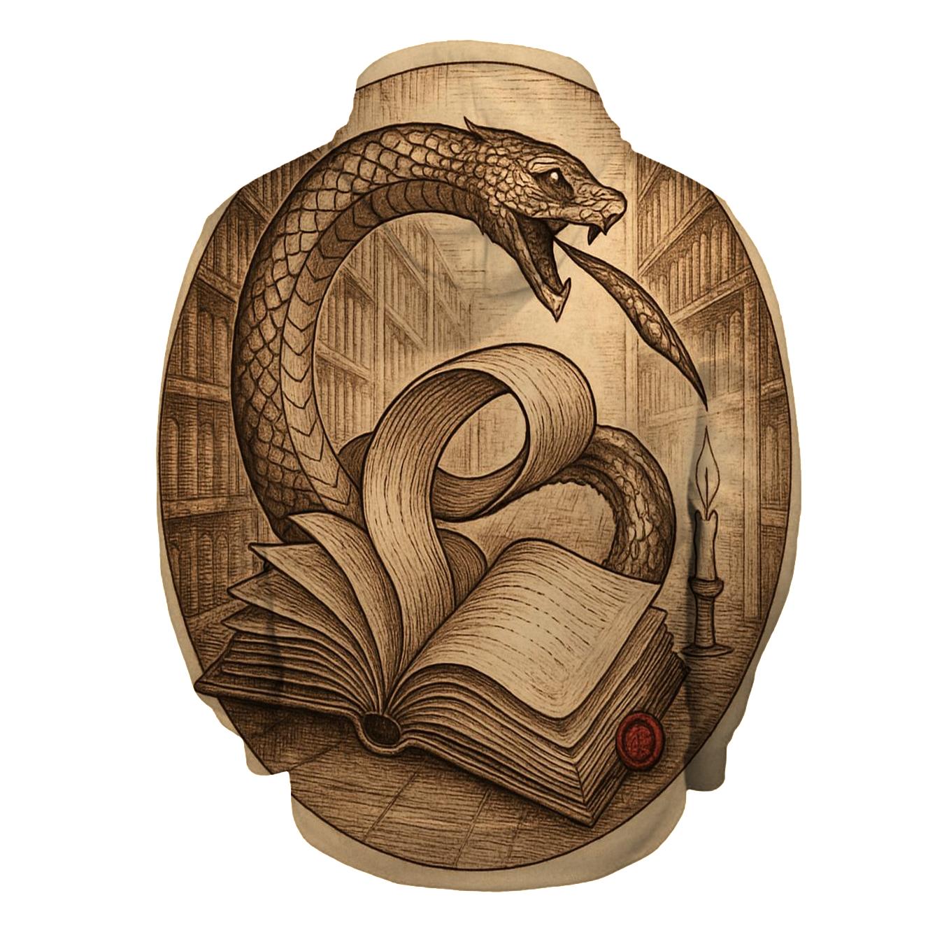 Library Of Rewound Pages Ouroboros lightweight hoodies