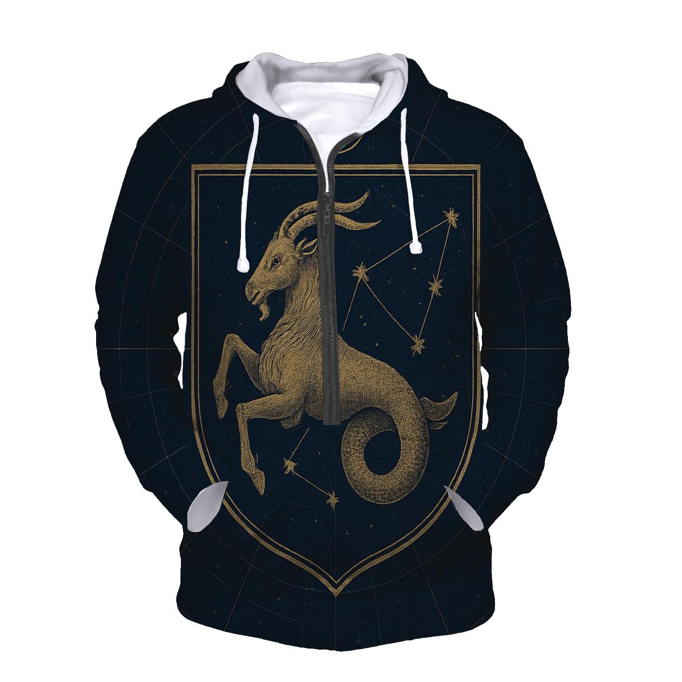 Capricorn Sea Goat Star Chart Crest hoodie designs